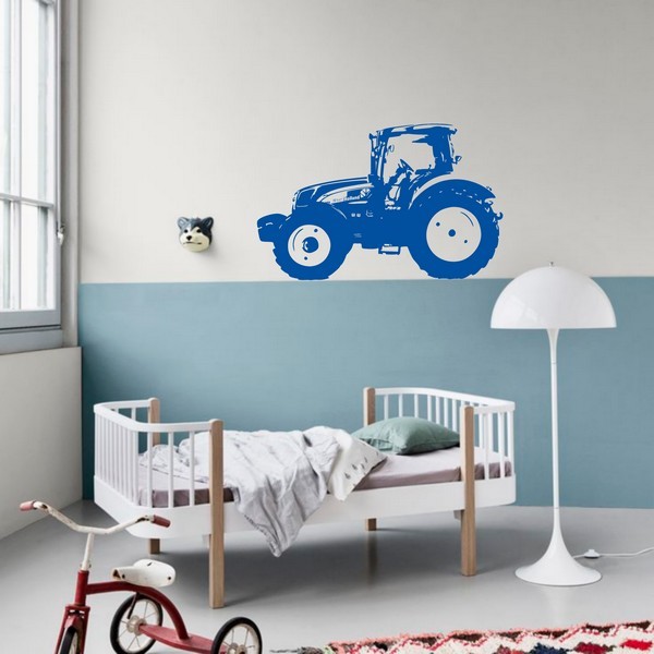 Exemple de stickers muraux: Tracteur New Holland